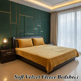Soft Velvet Fleece Bedsheet-Skin